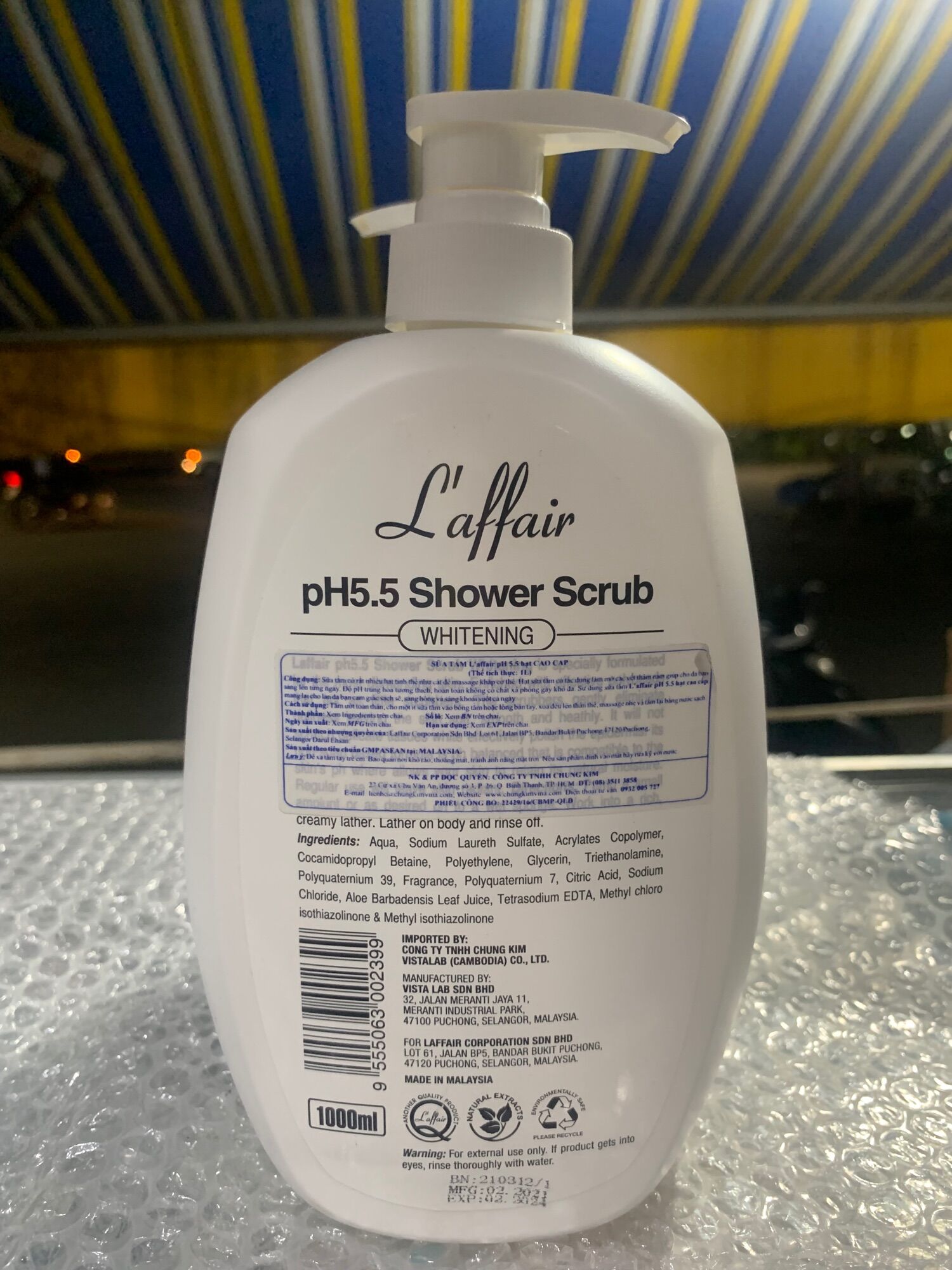 Sữa tắm  l’affair 1000ml
