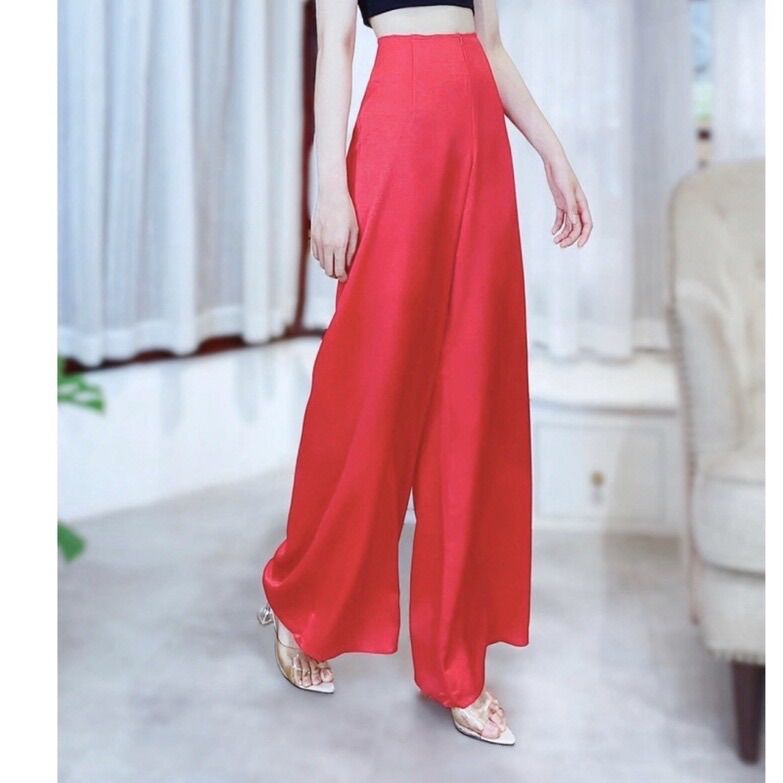 Quần phi bóng mặc áo dài áo bà ba
