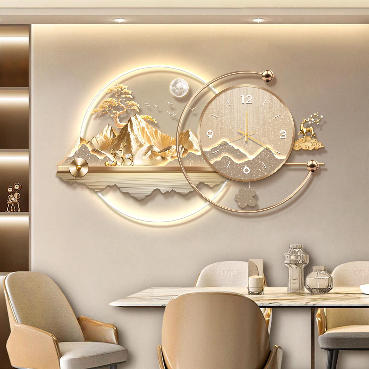 HAIMASHENGKANG | LED Silent Decorative Wall Clock