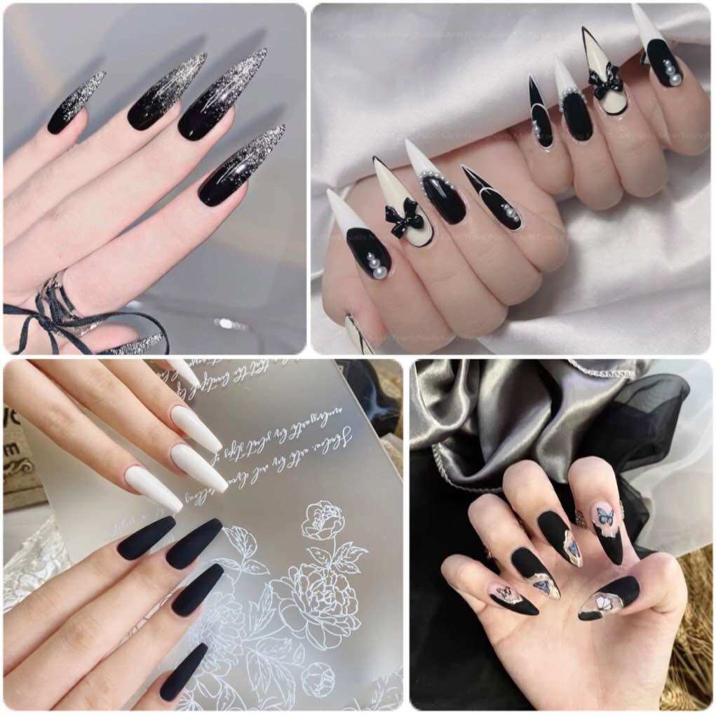[Mới]Sơn Gel NailBox Móng Tay Màu Đen (Tặng 4 Phụ Kiện)