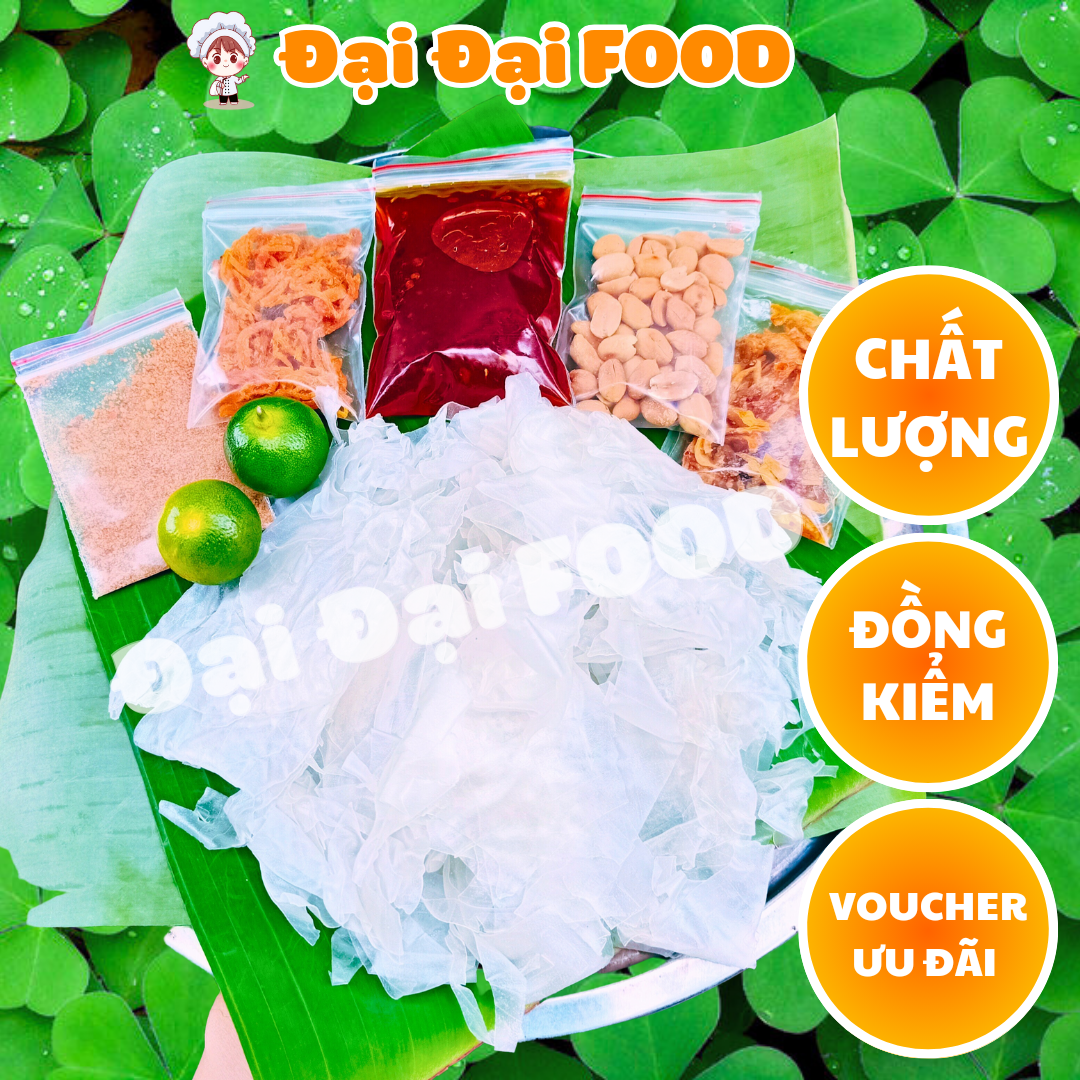 Combo 5 bịch bánh tráng dẻo phơi sương sốt tắc ớt đỏ rim đại đại food
