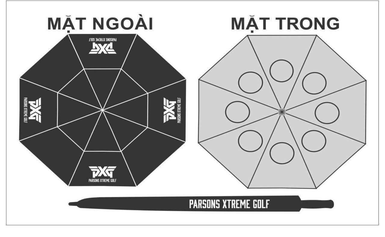 Dù Golf Titleist, PXG 2 tầng chống lật chính hãng Dù nhẹ, chắc chắn, giá ưu đãi