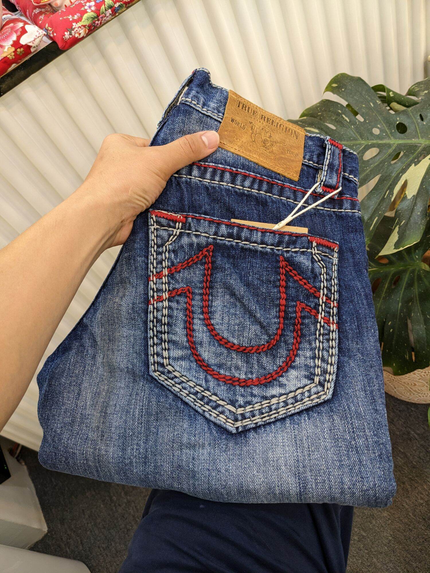 Quần jeans nam ông địa chất cực xịn chuẩn đường kim mũi chỉ