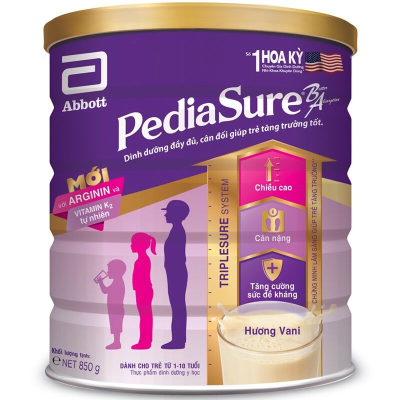 Sữa bột pediasure 850g