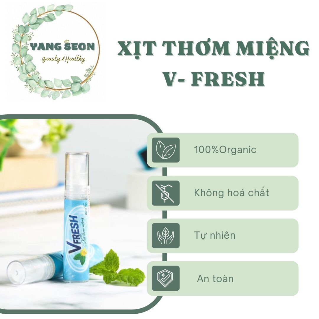 [ Chính Hãng] Vfresh Xịt Thơm Miệng