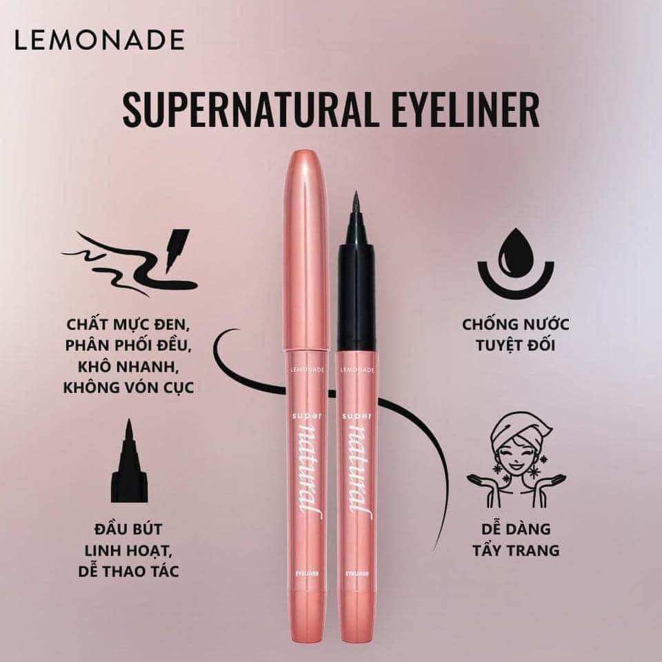 Combo Bút kẻ mắt Lemonade SuperNatural & SuperTiger Eyeliner 1g