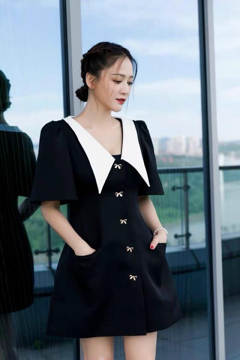 Set áo form dài cổ peter kèm quần short bigsize 65-86kg