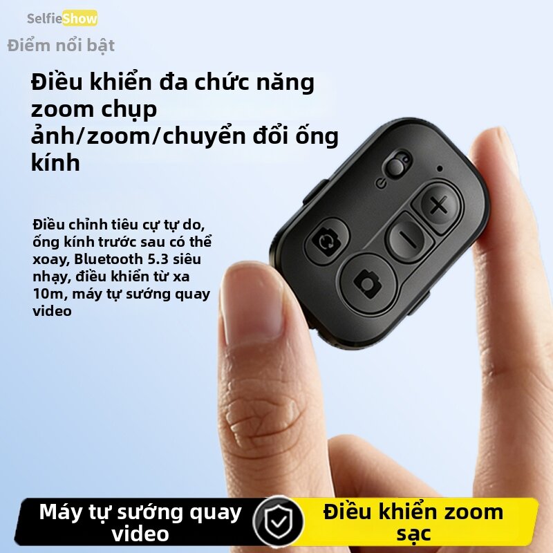 Selfieshow | Điều Khiển Camera Bluetooth Đa Năng Có Thể Sạc Zoom