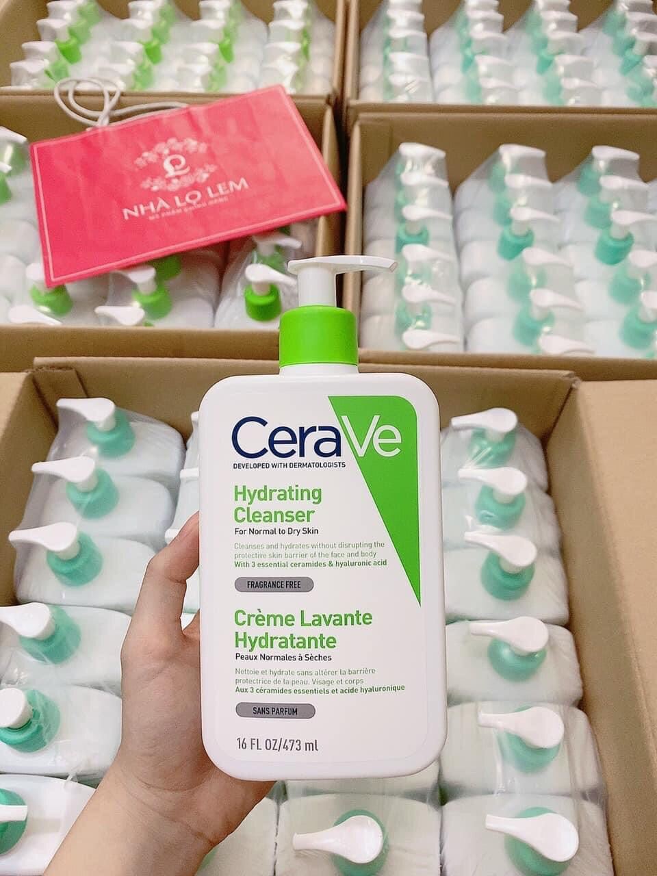 Sữa Rửa Mặt Carave Hydrating Cleanser For Normal To Dry Skin : 473Ml