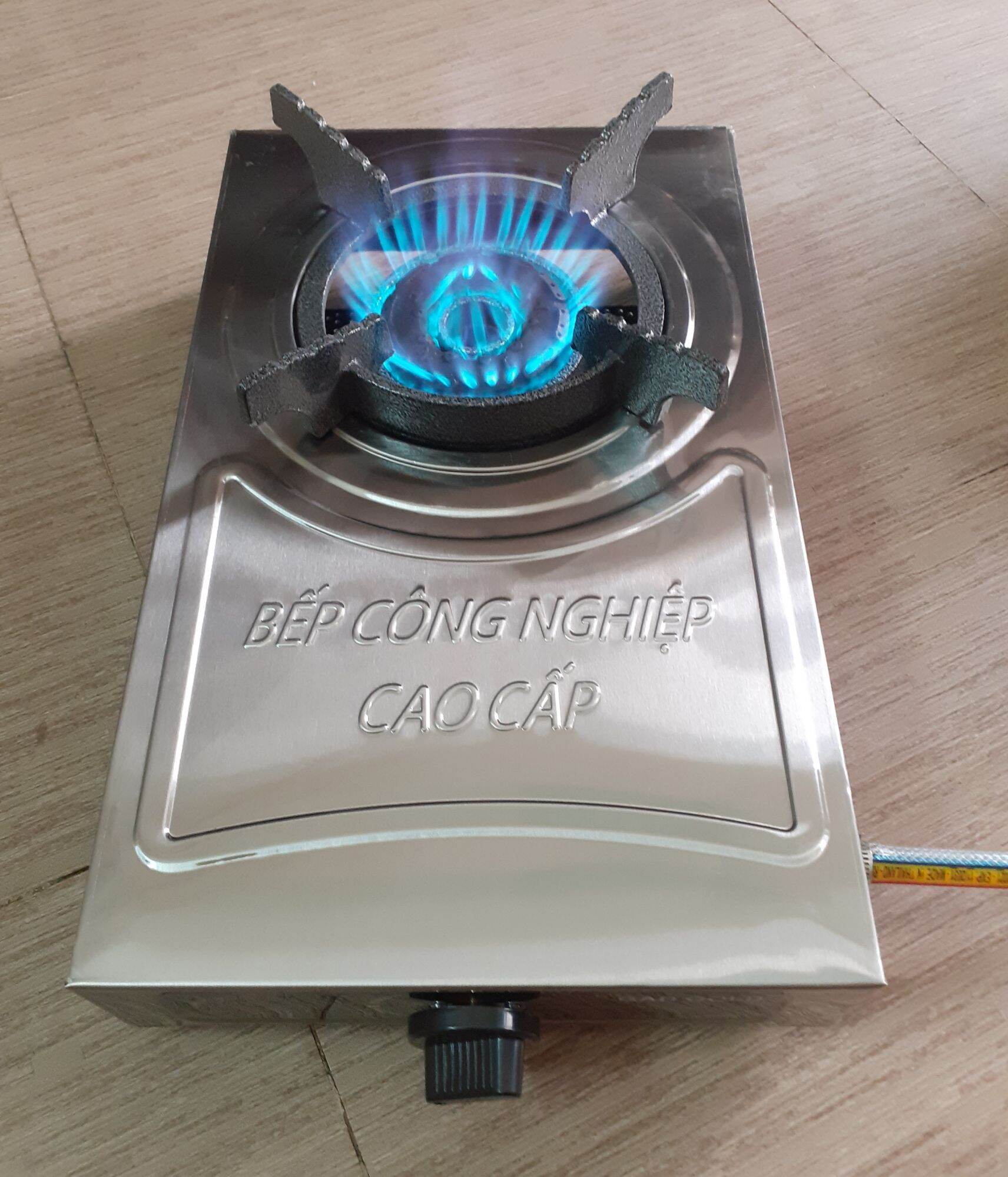 Bếp ga bán công nghiệp inox kèm van dây