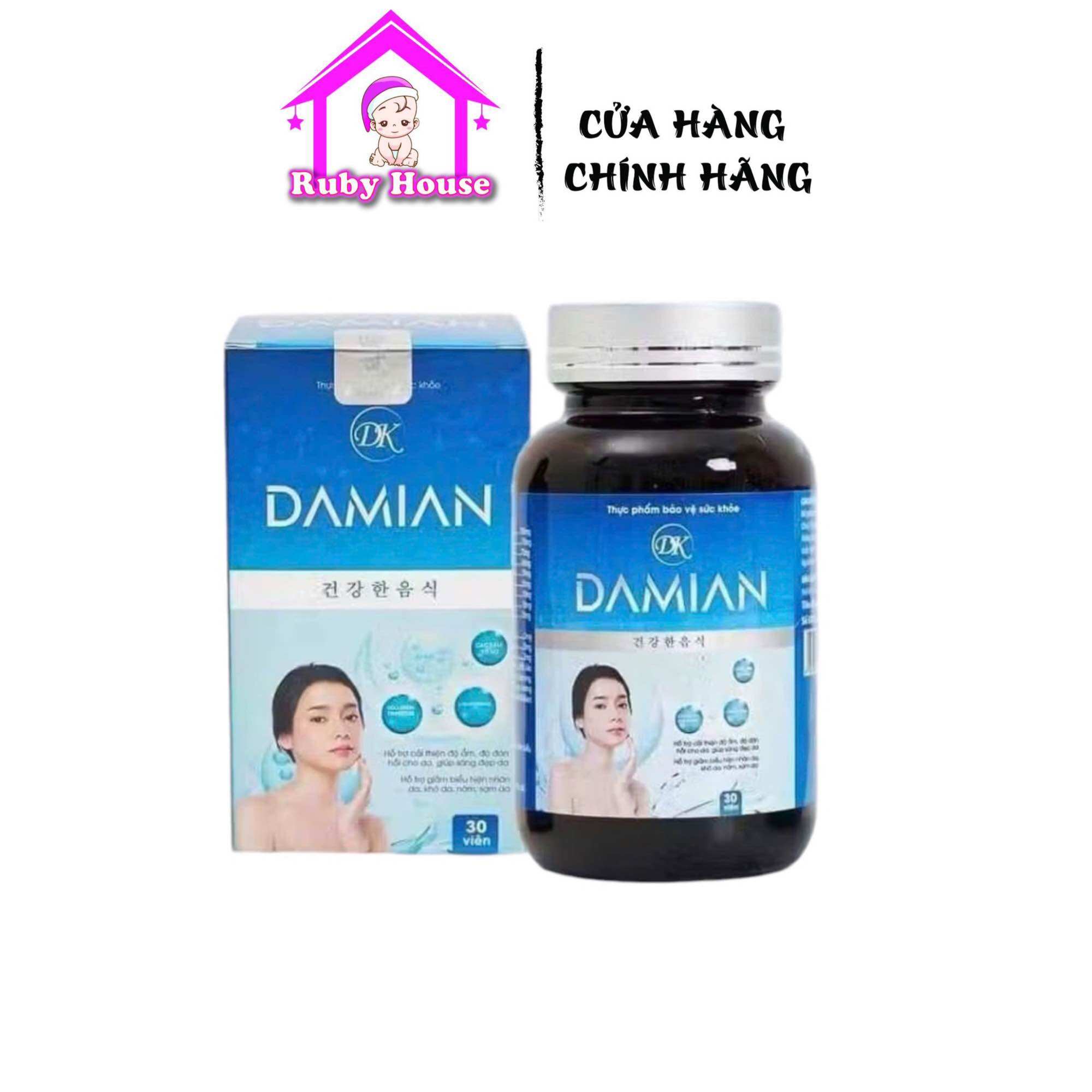 Viên uống trắng da mờ nám Damian hộp 30 viên chính hãng giá tốt