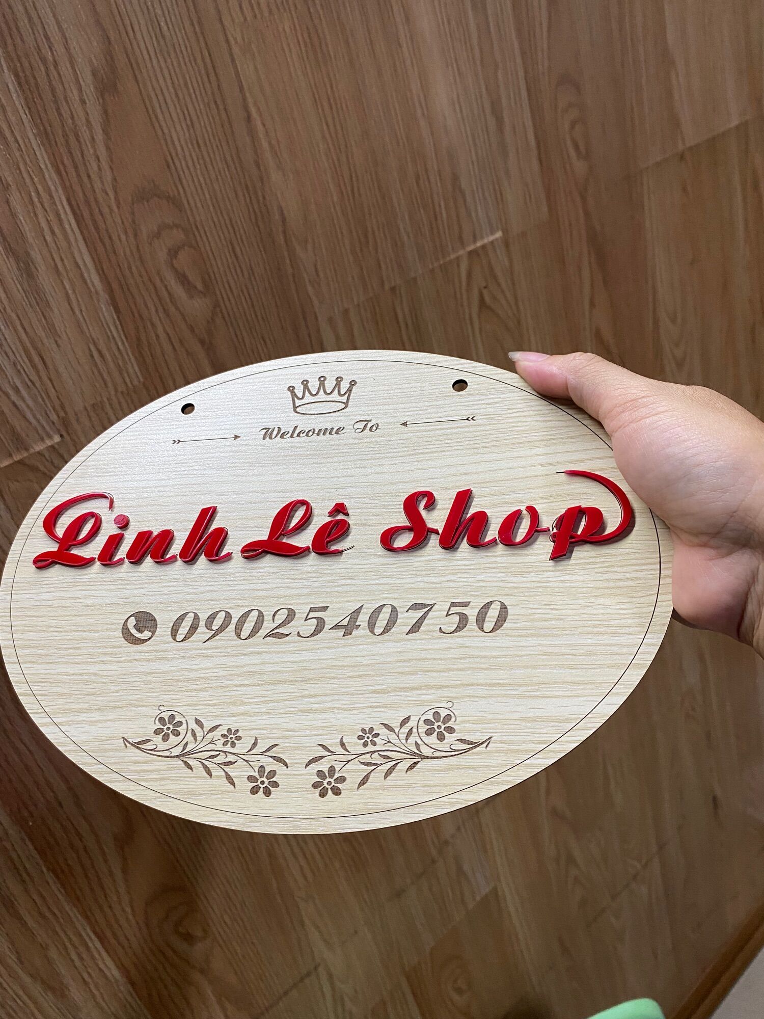 Bảng hiệu gỗ decor trang trí shop
