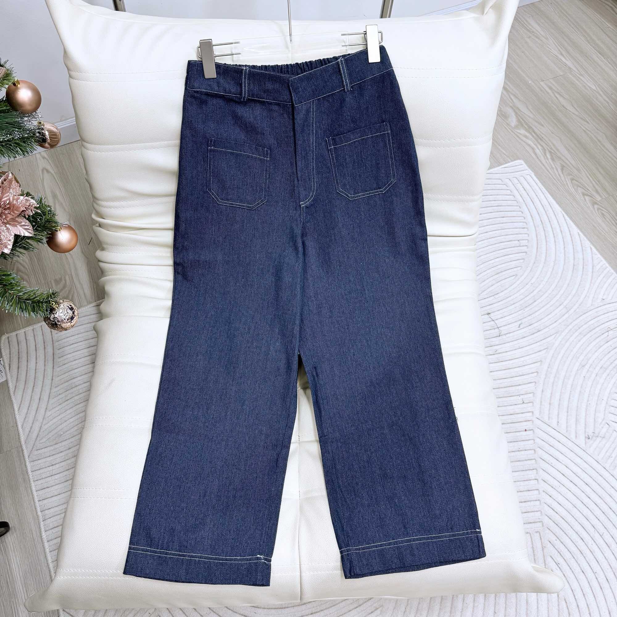 Ootd bigsize | quần denim lửng viền chỉ nổi