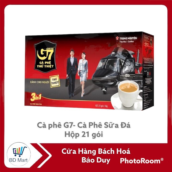 CÀ PHÊ SỮA HÒA TAN G7 3IN1 336g (21 GÓI x 16GR) - 23287