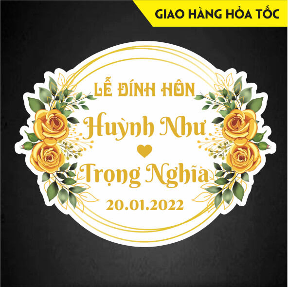 Bảng để cổng cưới, trang trí đám cưới