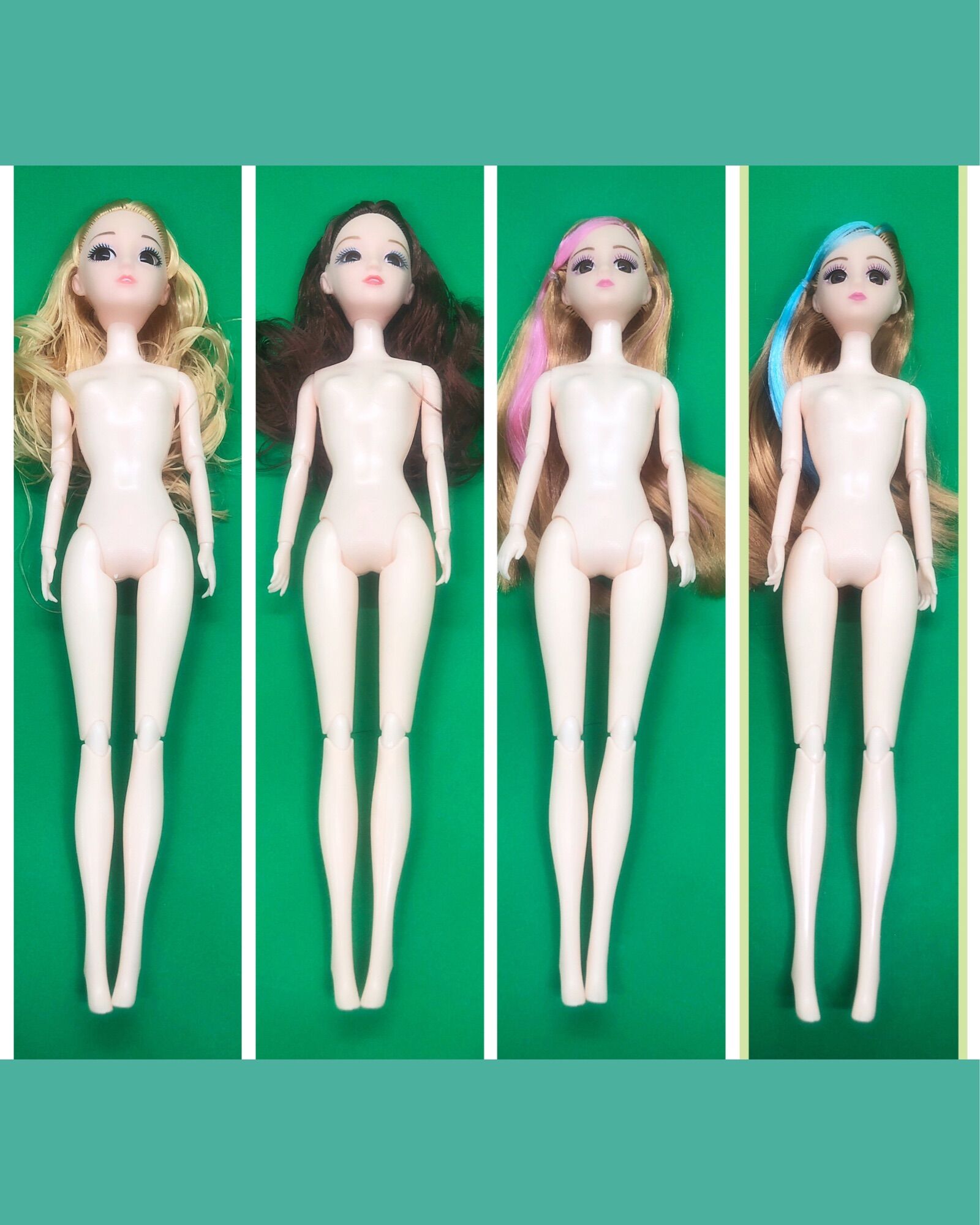 Búp bê 30 cm - thân 11 khớp mắt 3d