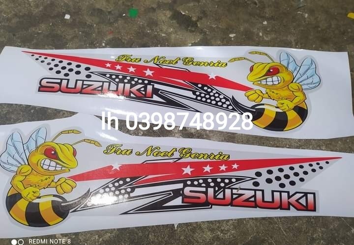 Cặp tem ong suzuki dán trang trí cánh cửa xe suzuki
