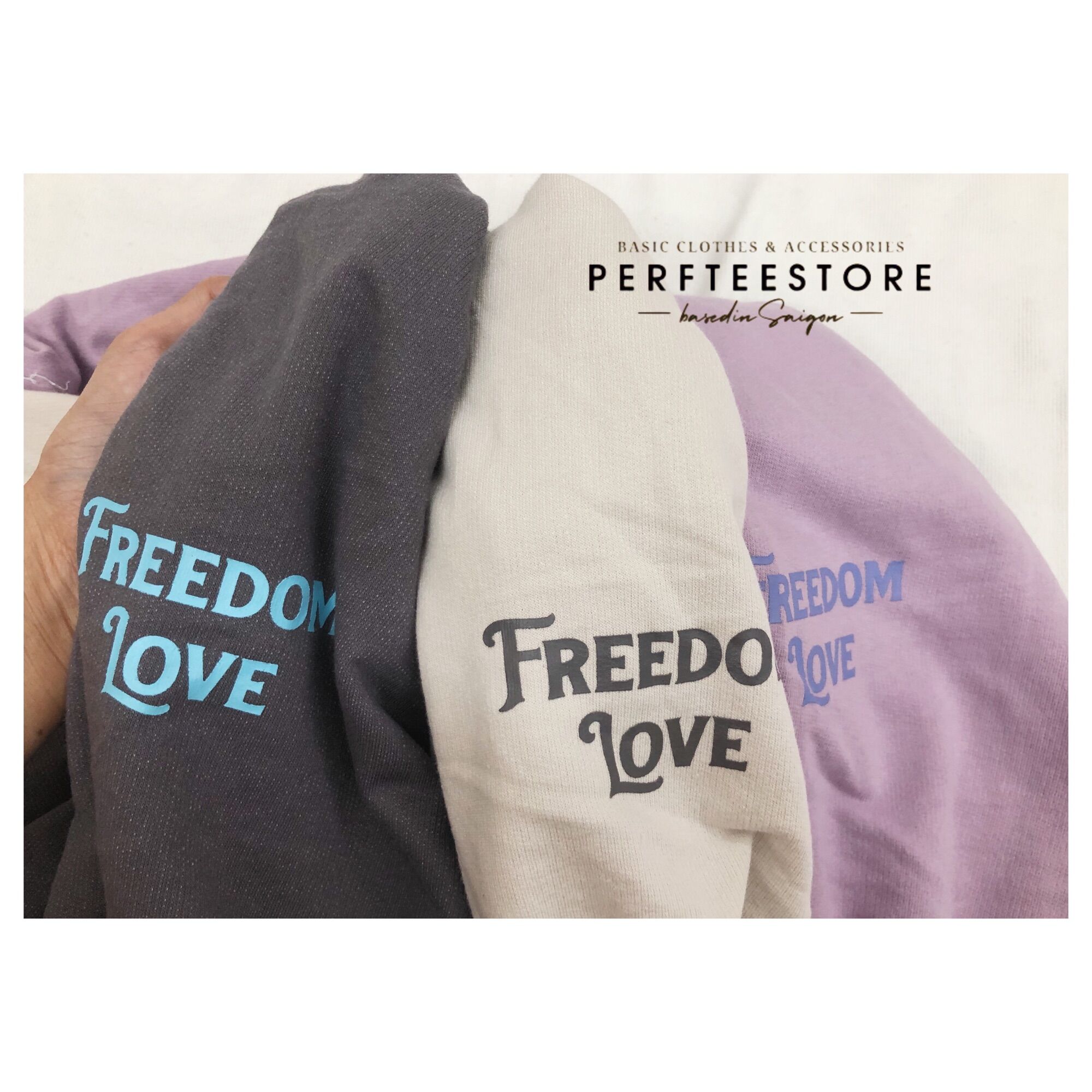 Áo thun 8seconds Freedom Love thun da cá form rộng Oversize • Perftee Store