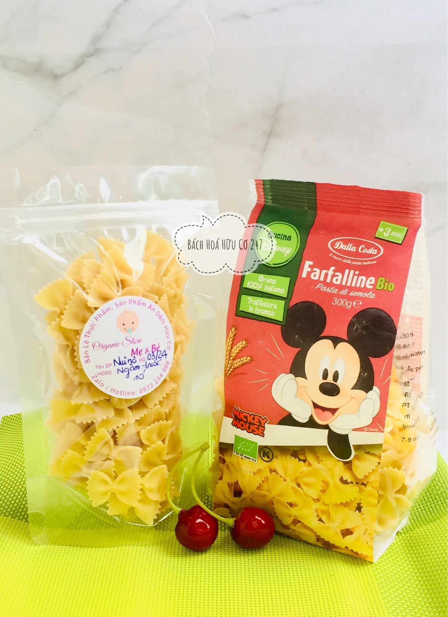 Nui nơ hữu cơ cho bé Dalla Costa