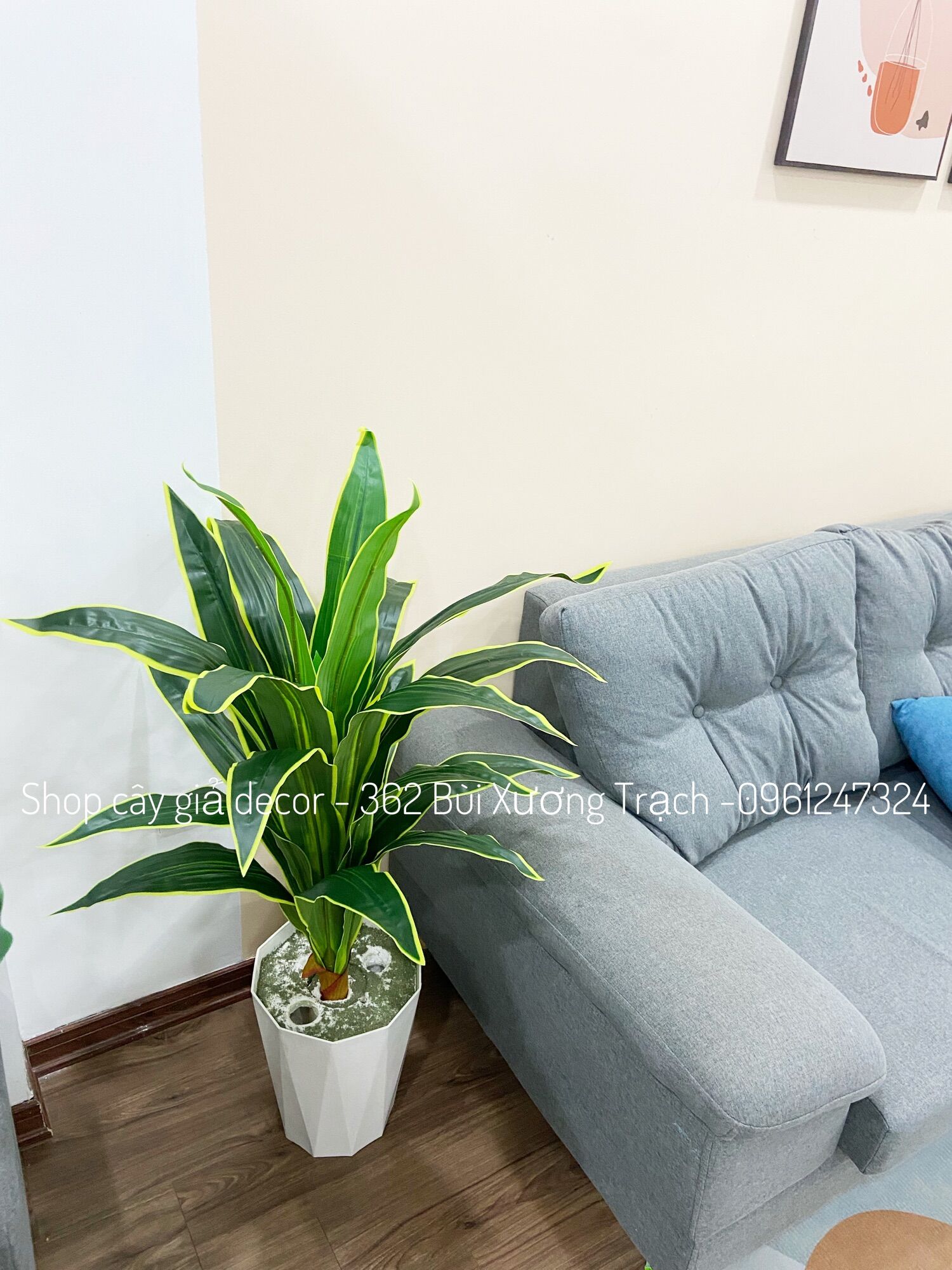 cây thiết mộc lan 1m - cây giả trang trí