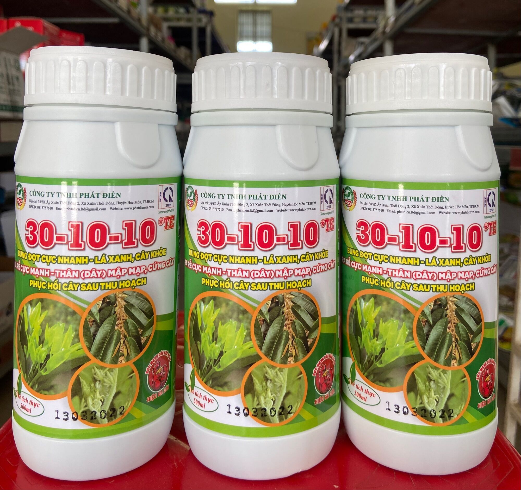 Phân bón 30-10-10 + TE siêu phát đọt, bật chồi cực mạnh, ra rễ nhiều, lá to xanh dày bóng mướt, phục hồi cây sau thu hoạch, cây suy yếu