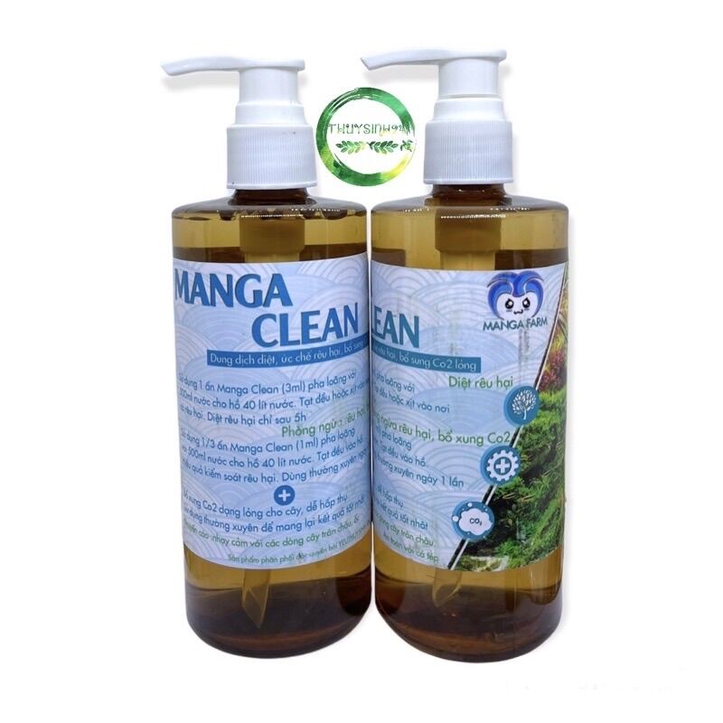 Thuốc diệt rêu hại Manga Clear - diệt rêu hại bể thuỷ sinh