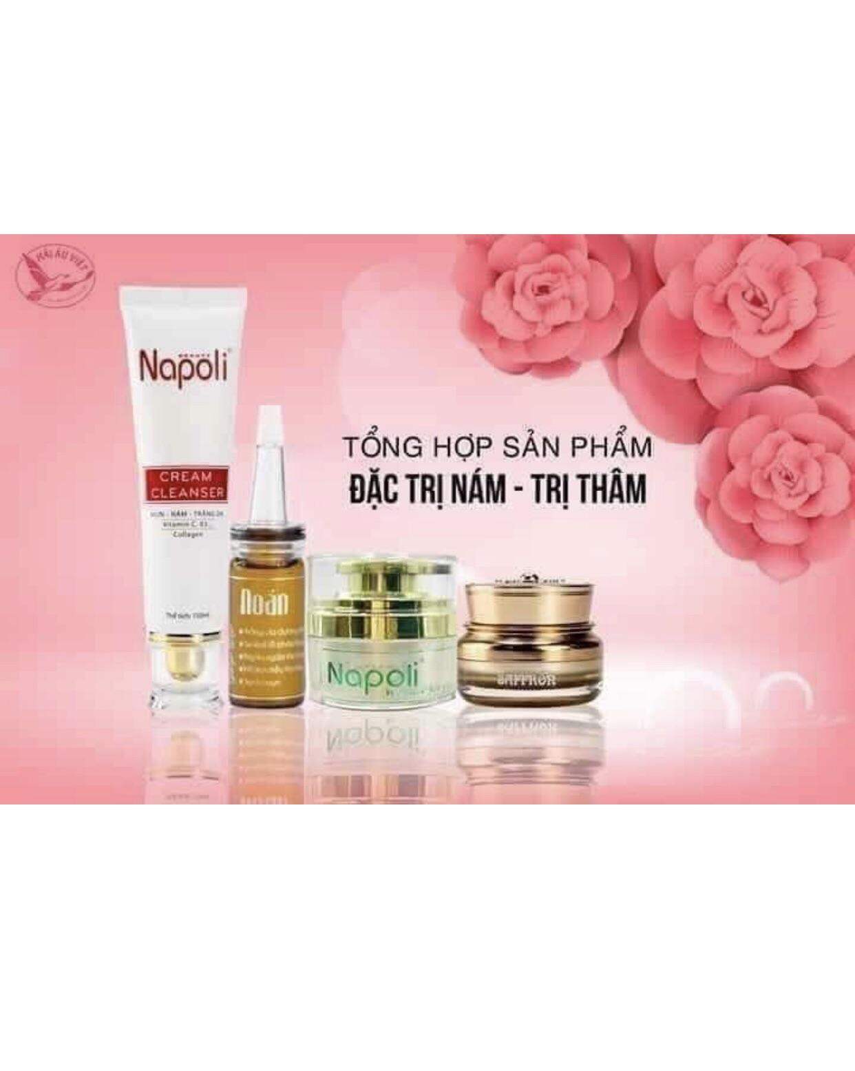 Trọn bộ kem dưỡng trắng hải âu việt🍓noãn thực vật🍓sữa rửa mặt🍓kem nám saffron🍓kem face lớn 40gr