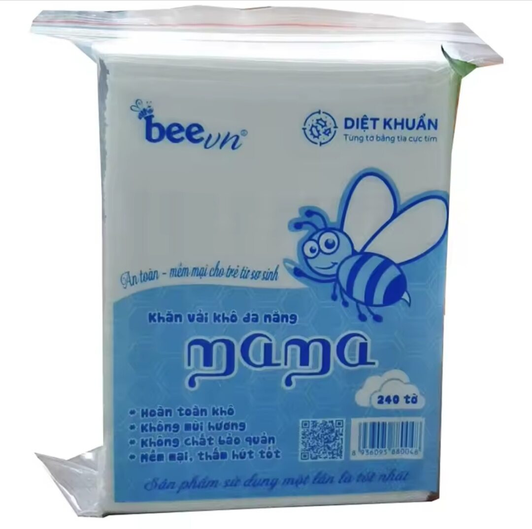 Khăn vải khô đa năng mama 240 tờ
