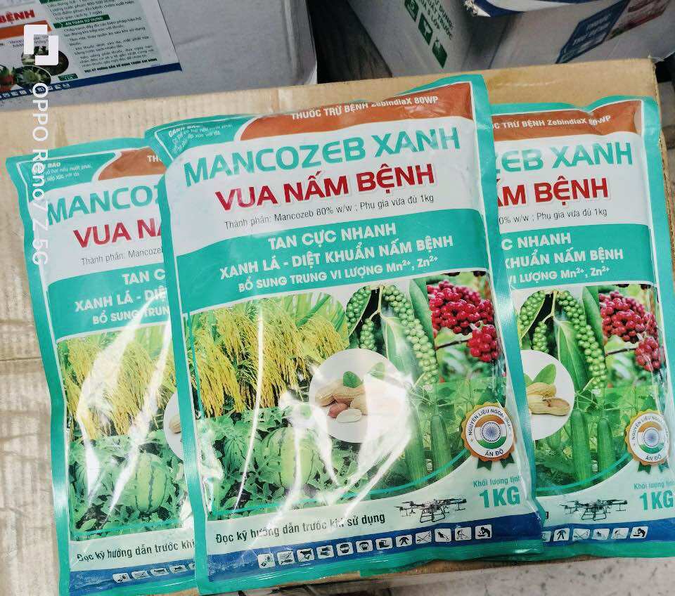 Mancozeb xanh_vua nấm bịnh gói 1kg