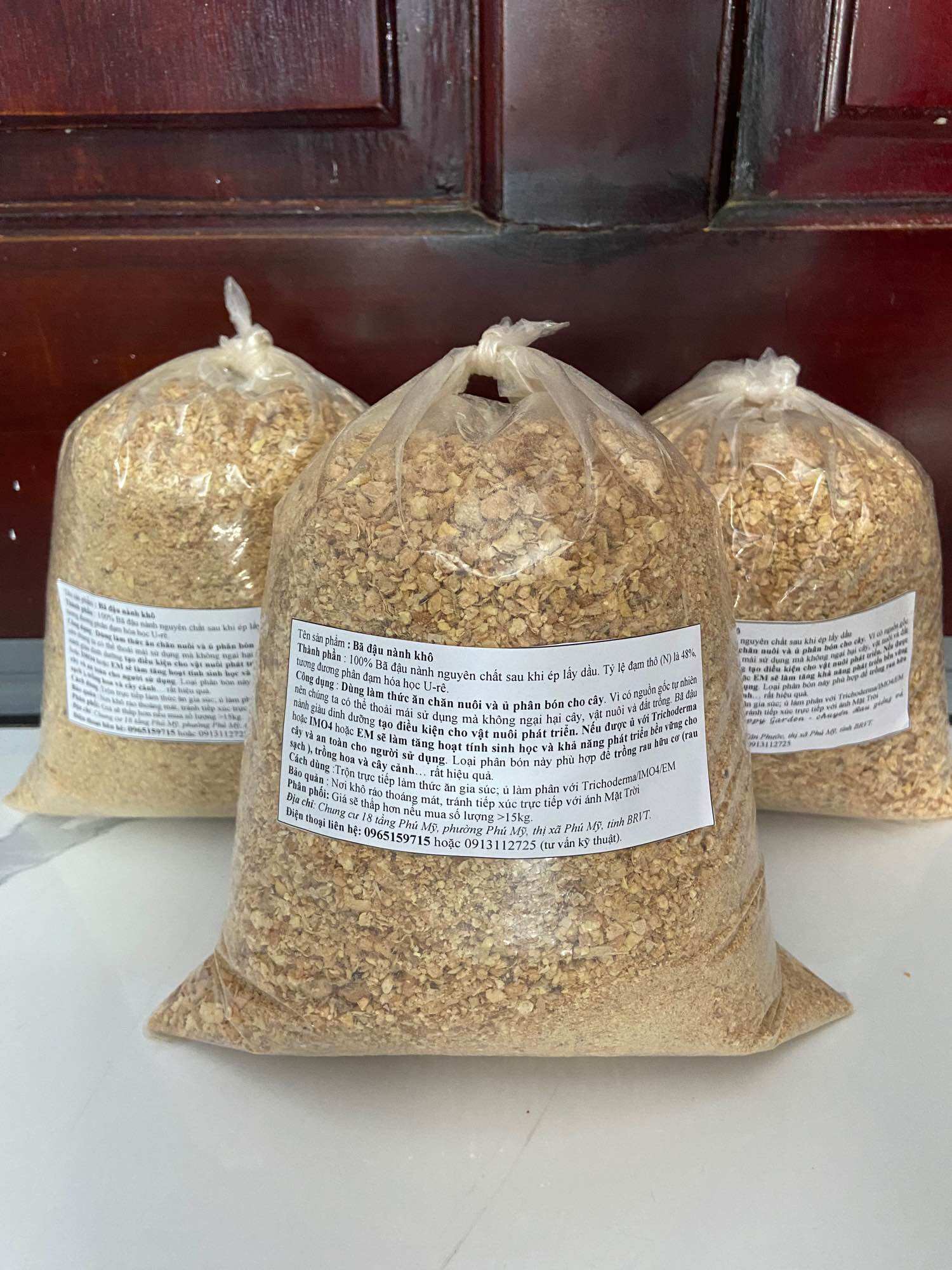 Bã đậu nành khô