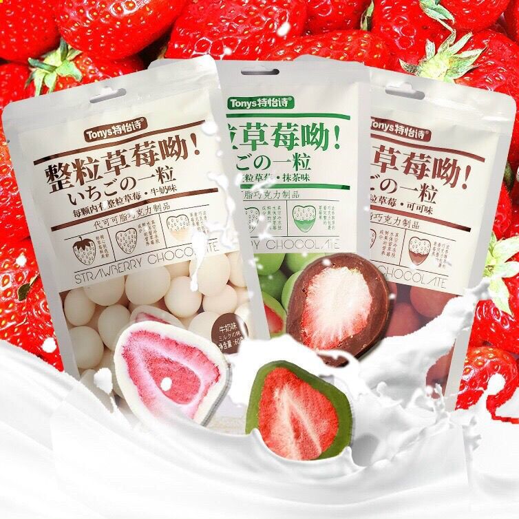 Socola bọc dâu tây sấy 27k/ gói