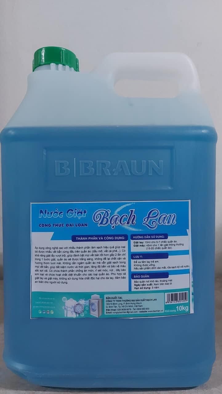 Nước giặt BẠCH LAN bình lớn 10Kg