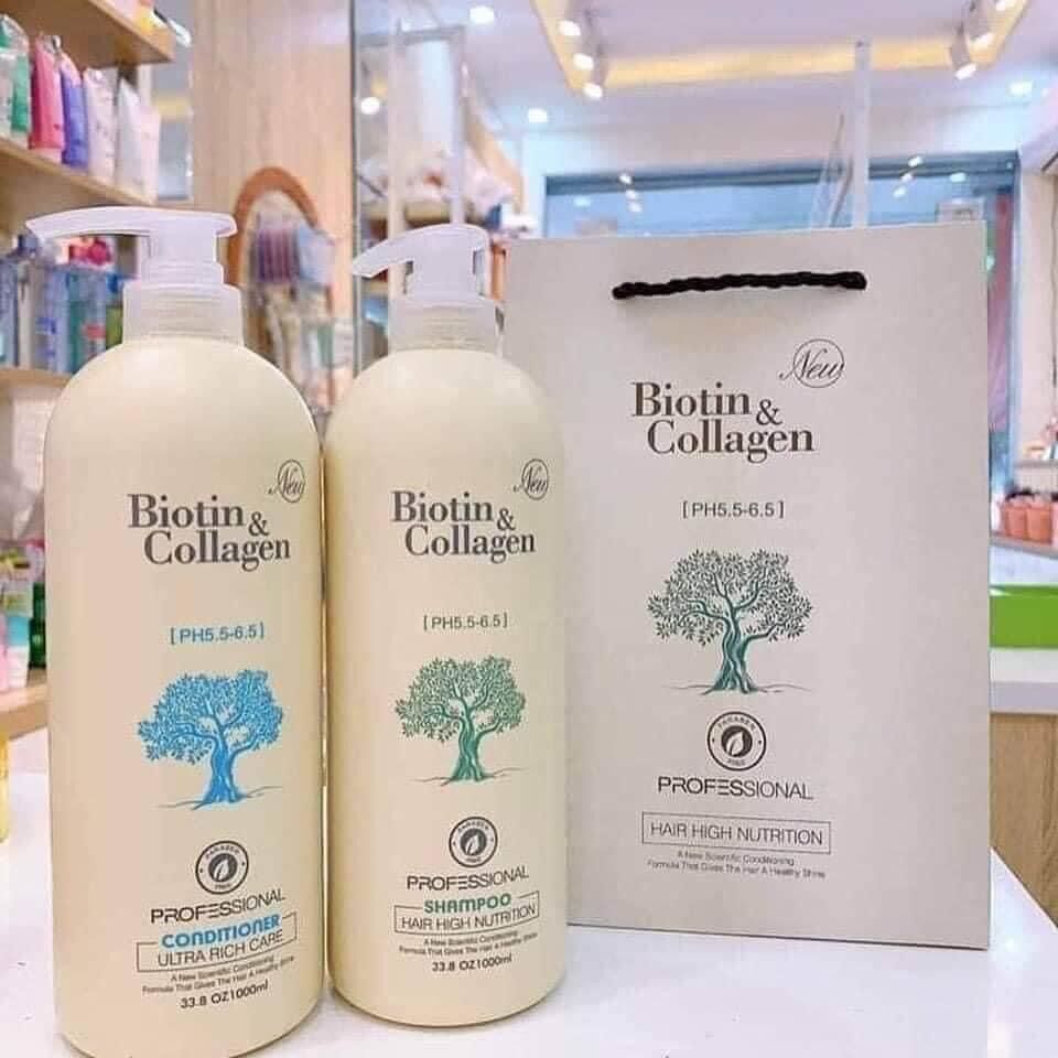 Cặp dầu gội xã biotin & collagen cao cấp mới