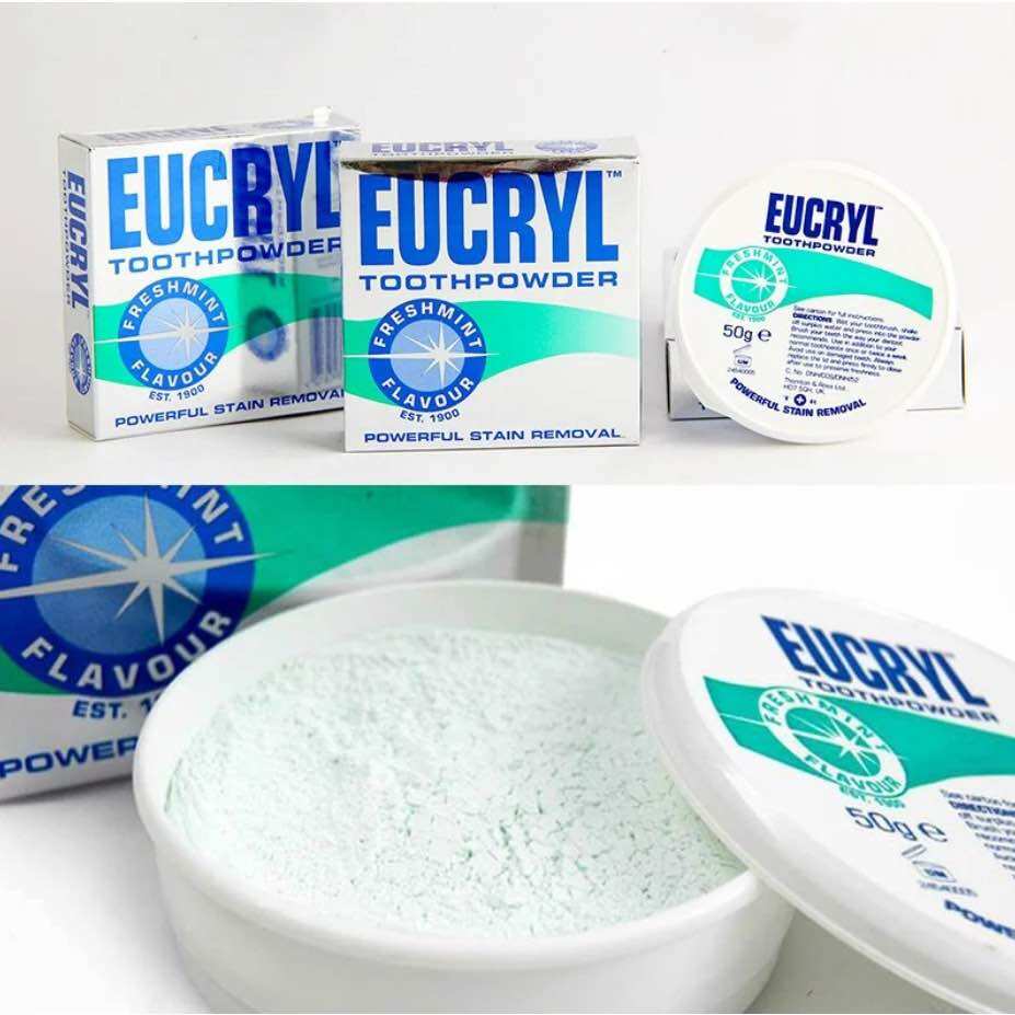 Bột tẩy trắng răng Eucryl 50gr