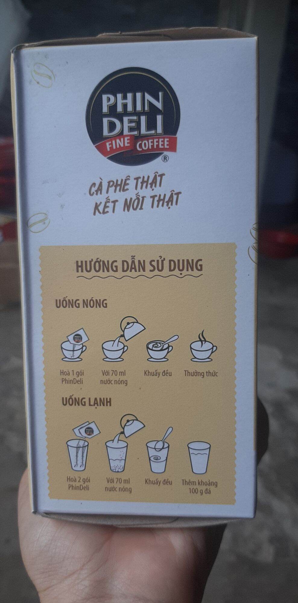 cafe PHIN DELI cà phê hòa tan Bạc Xĩu