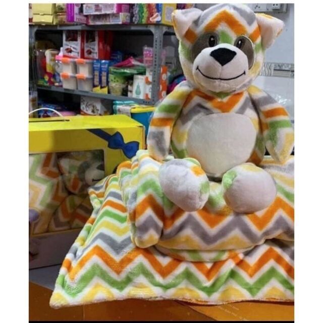 BỘ CHĂN GỐI GẤU BÔNG LITTLE FOOTPRINTS CHO BÉ