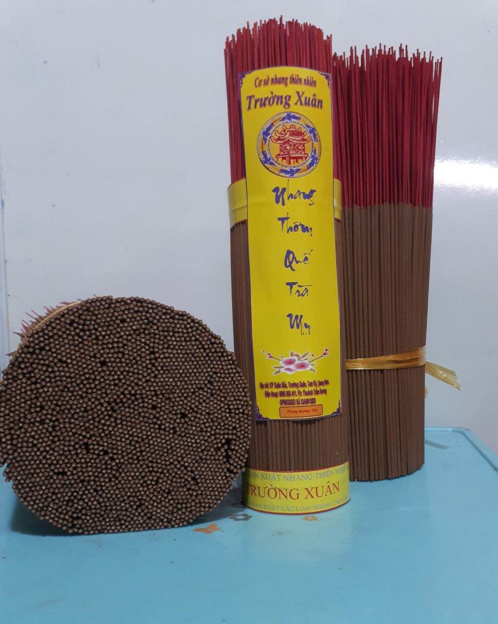 [1Kg] Nhang thơm QUẾ TRÀ MY (Loại Cao Cấp) Nhang sạch.38cm, 29cm + 🎁