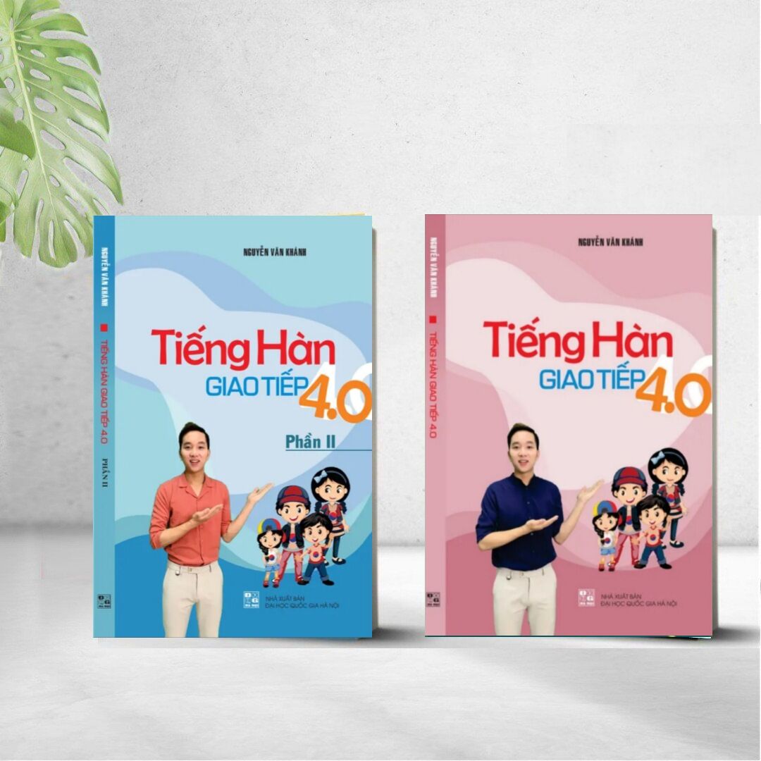 Combo 2 cuốn tiếng hàn giao tiếp 4.0