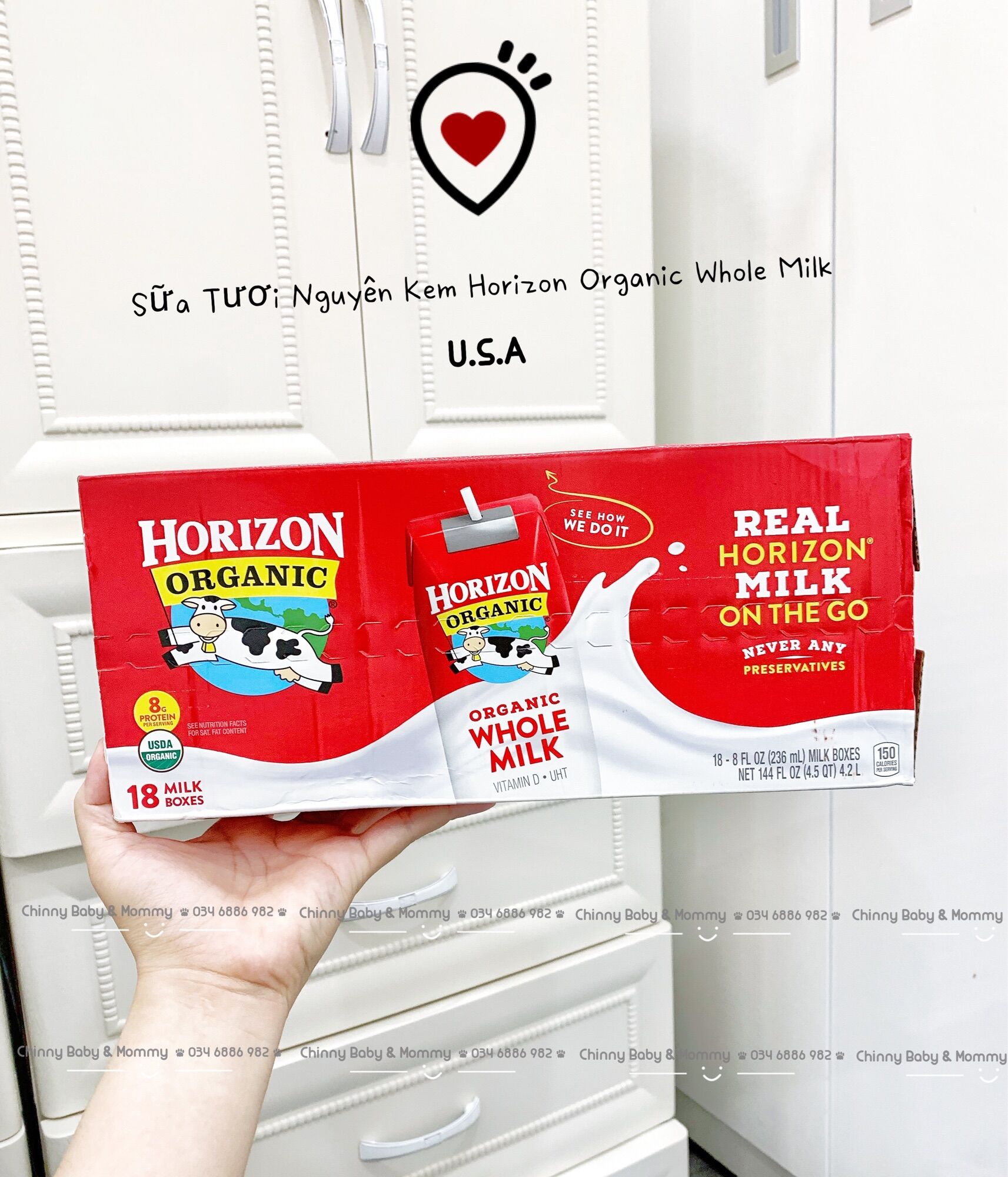 SỮA TƯƠI HORIZON ORGANIC INSTANT DRY WHOLE ( MỸ )