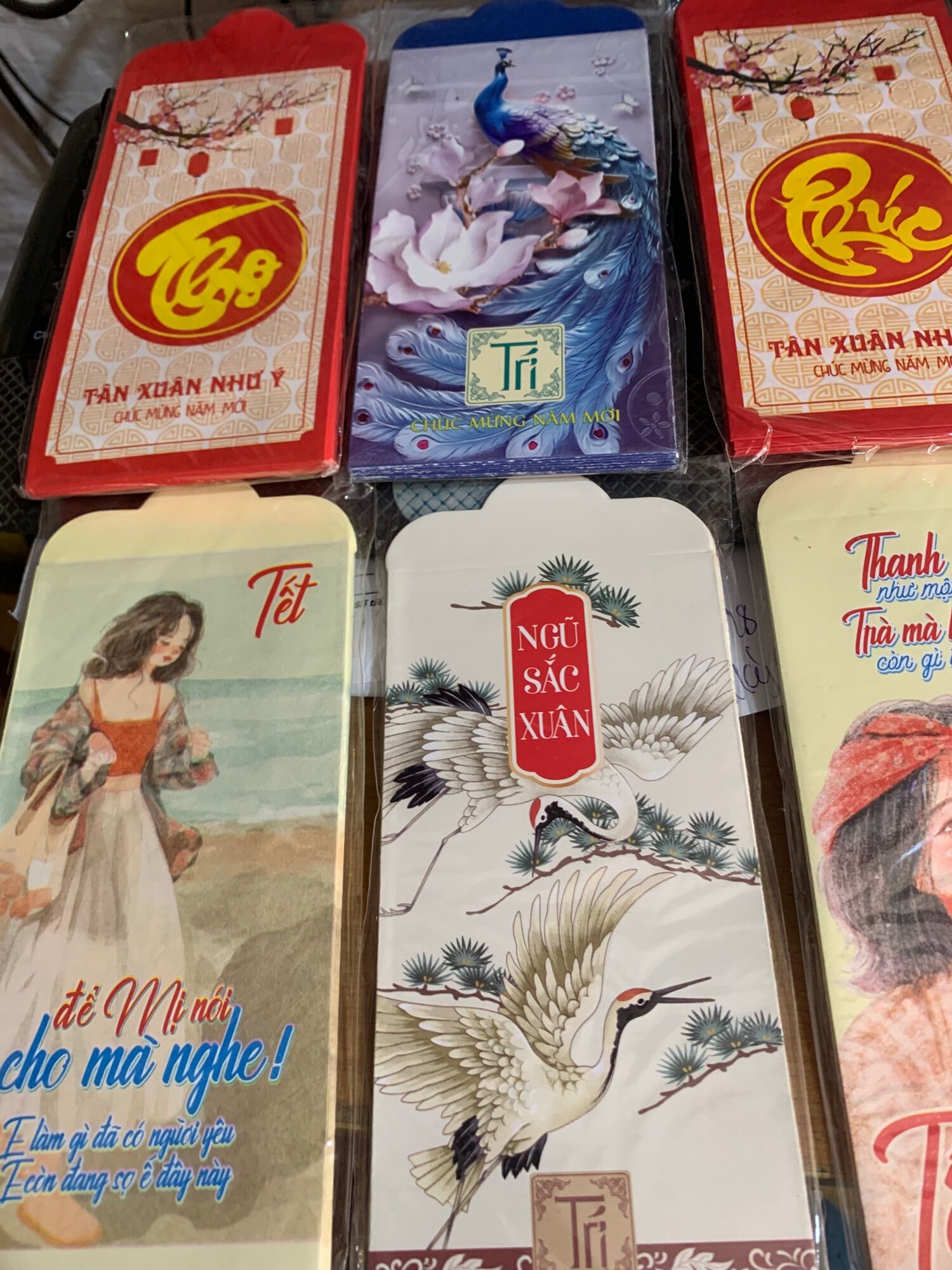 Tập 10 chiếc phong bao lì xì Tết siêu đẹp