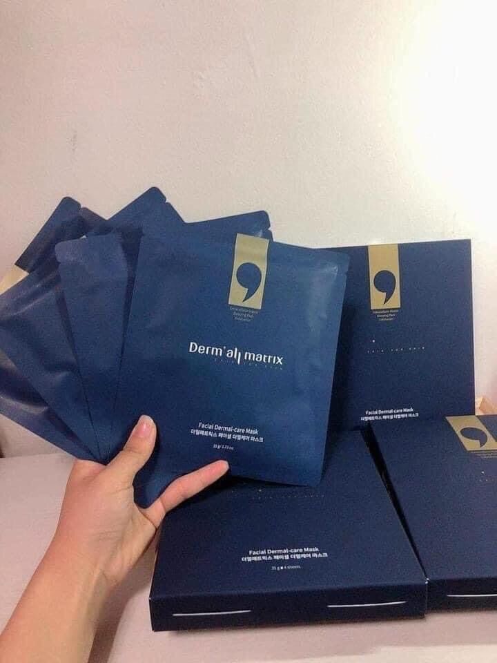 RCombo 2 miếng Mặt nạ thạch collagen nén Derm all Matrix mẫu mới 2021