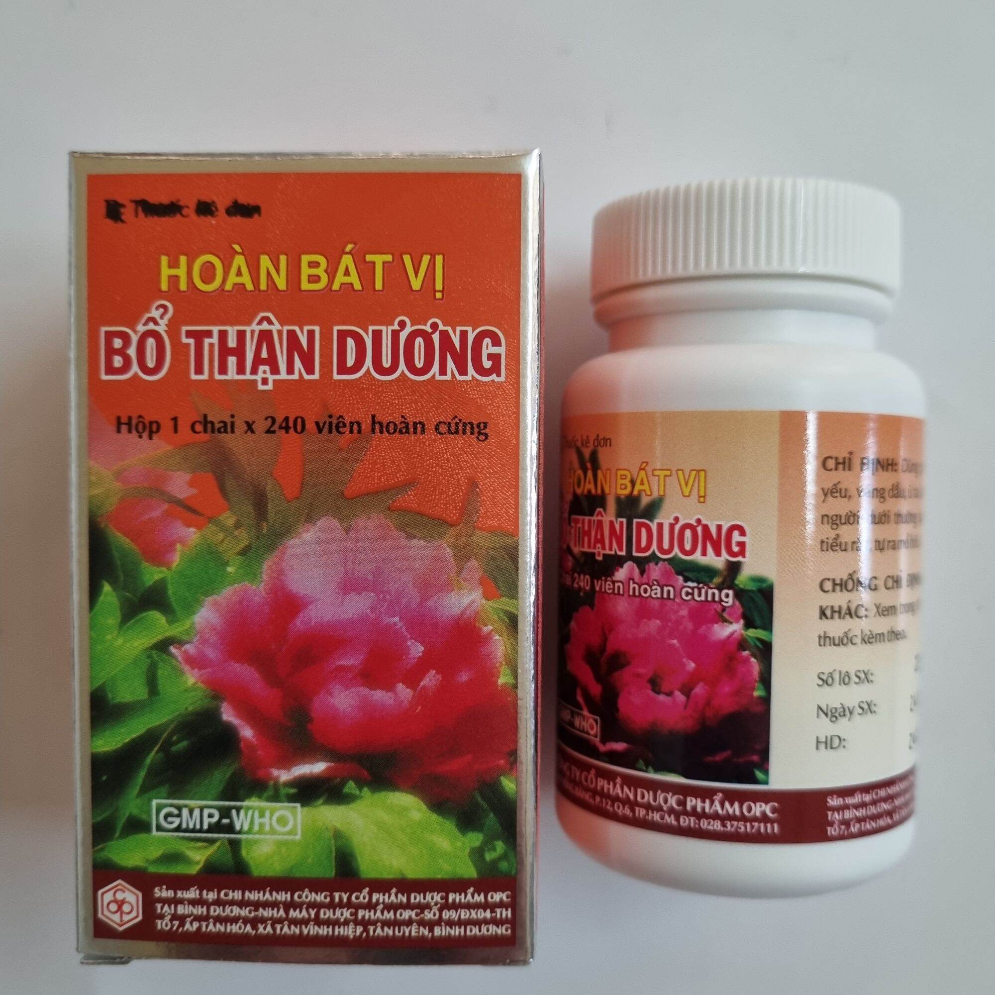 Hoàn bát vị bổ thận dương opc - hộp 240 viên