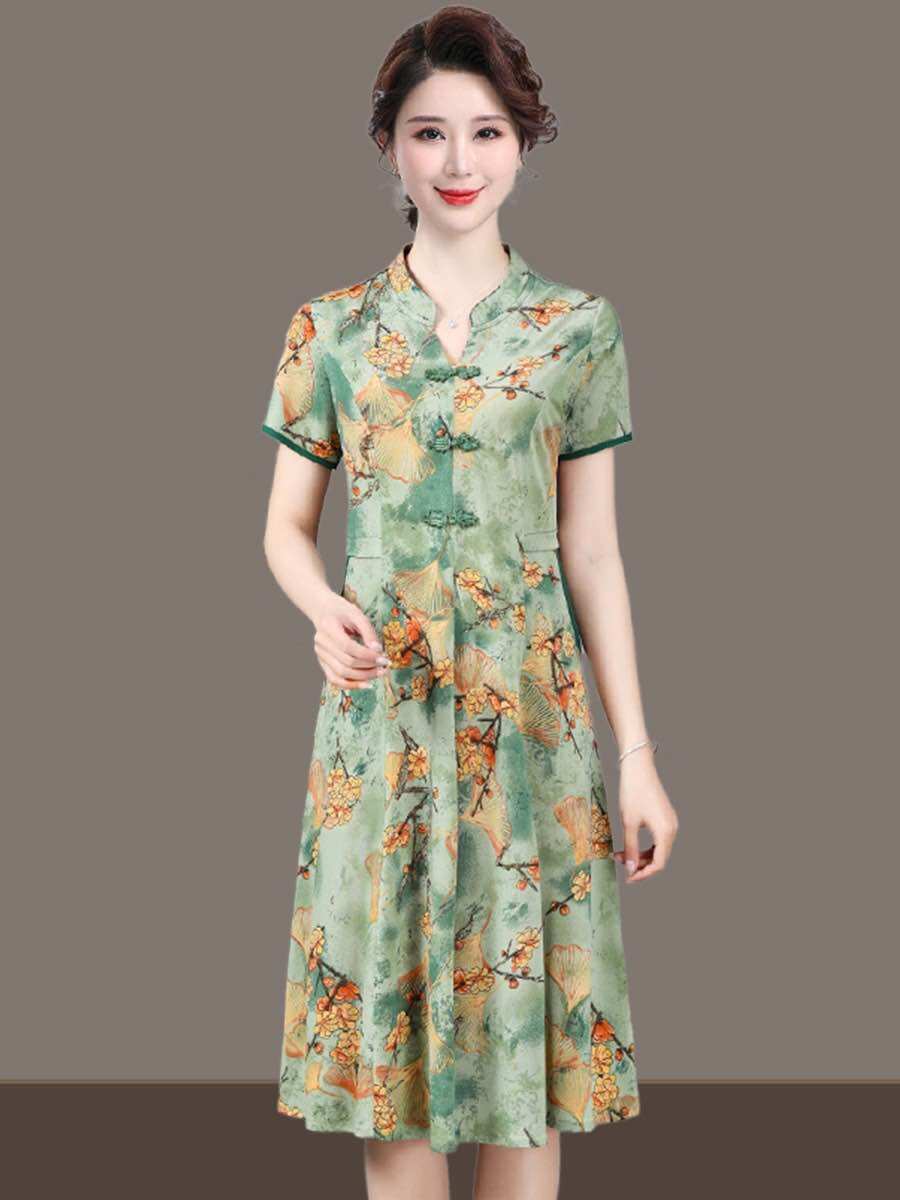 Đầm THUN trung niên mua he