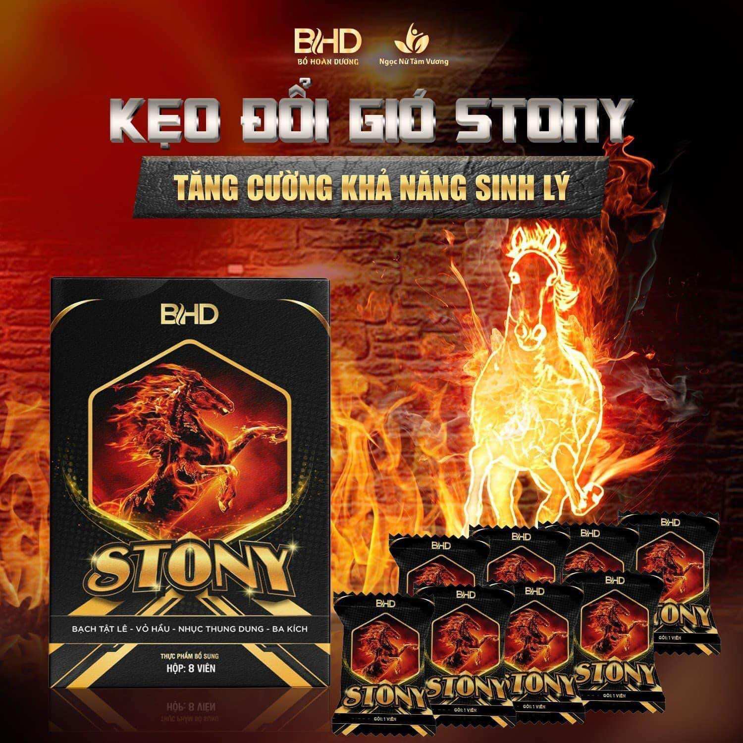 Kẹo đổi gió stony hộp 8v mẫu mới