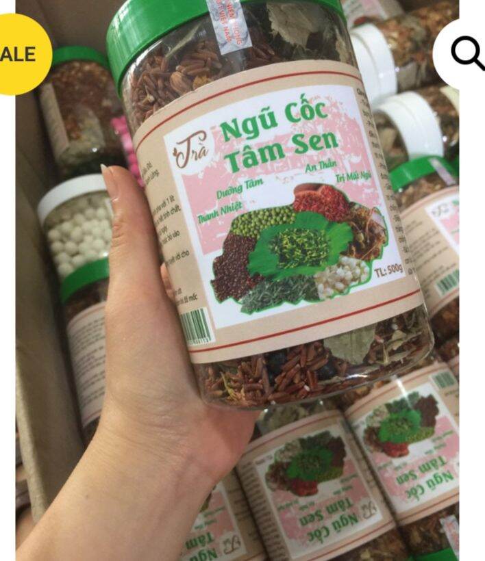 [Combo 3 Hộp] Ngũ Cốc Tâm Sen - Thanh Nhiệt - Mát Gan Hộp 500G