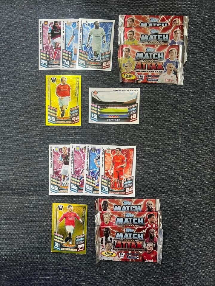 Gói thẻ lẻ pack lẻ match attax mùa 12/13