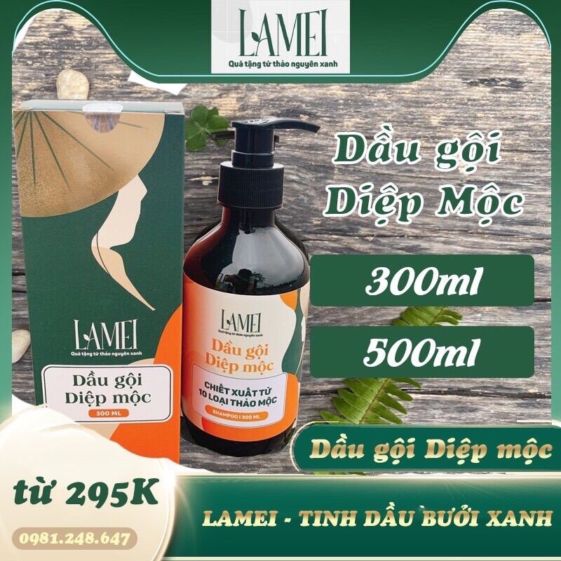 Dầu Gội Diệp Mộc 500ml Lamei Mọc Tóc Tóc Chắc Khoẻ