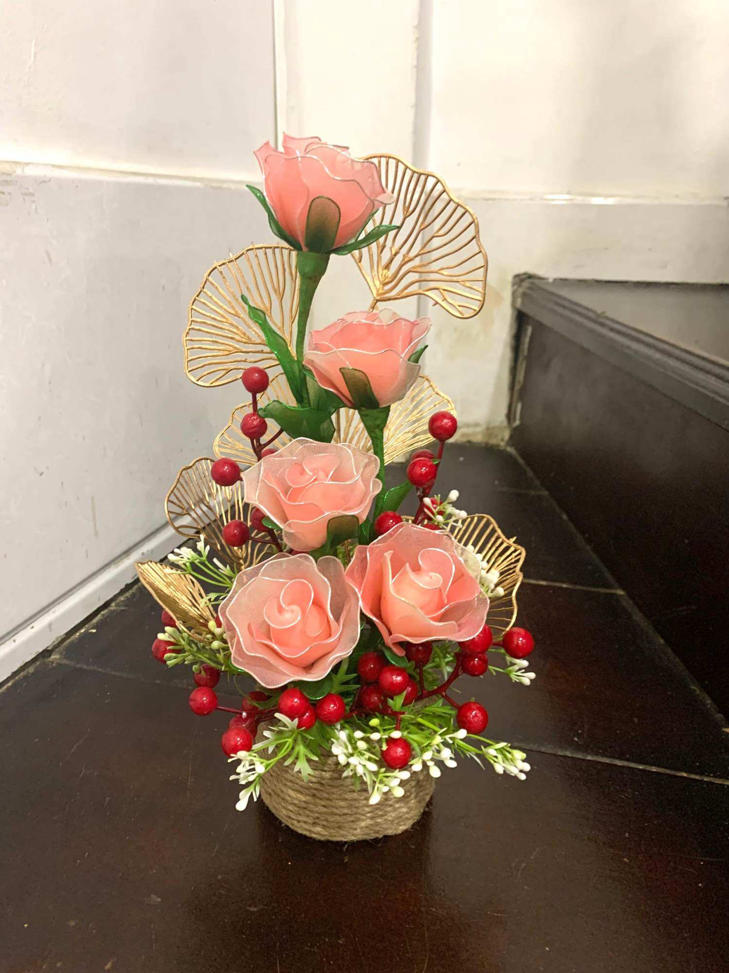 Chậu hoa voan để bàn 35cm