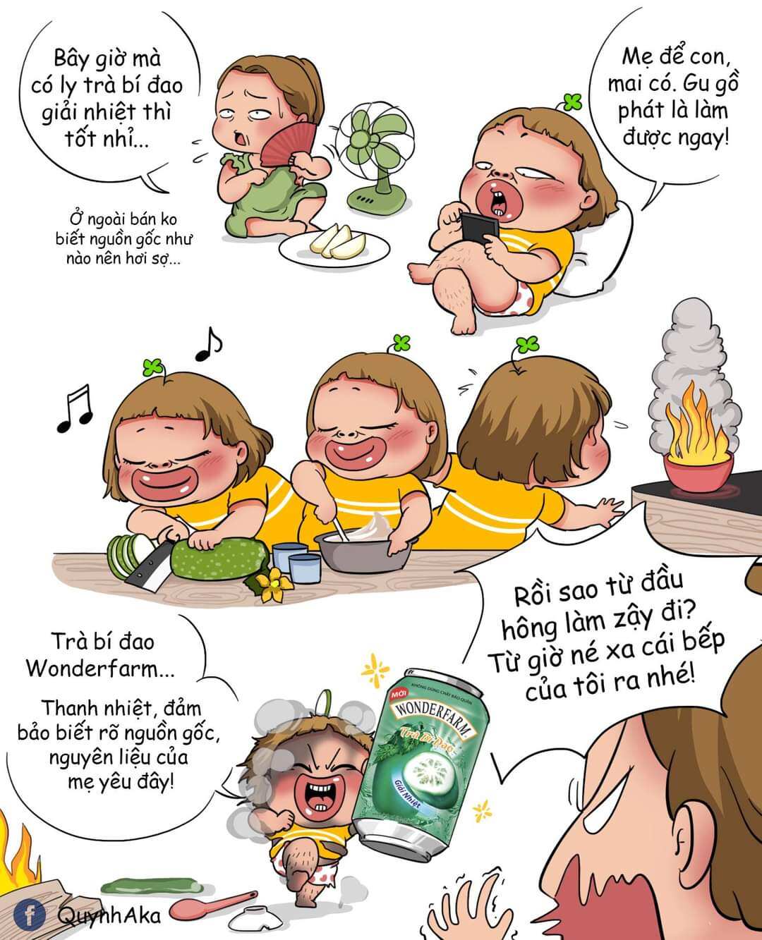 THÙNG 24 LON TRÀ BÍ ĐAO WONDERFARM 310ML
