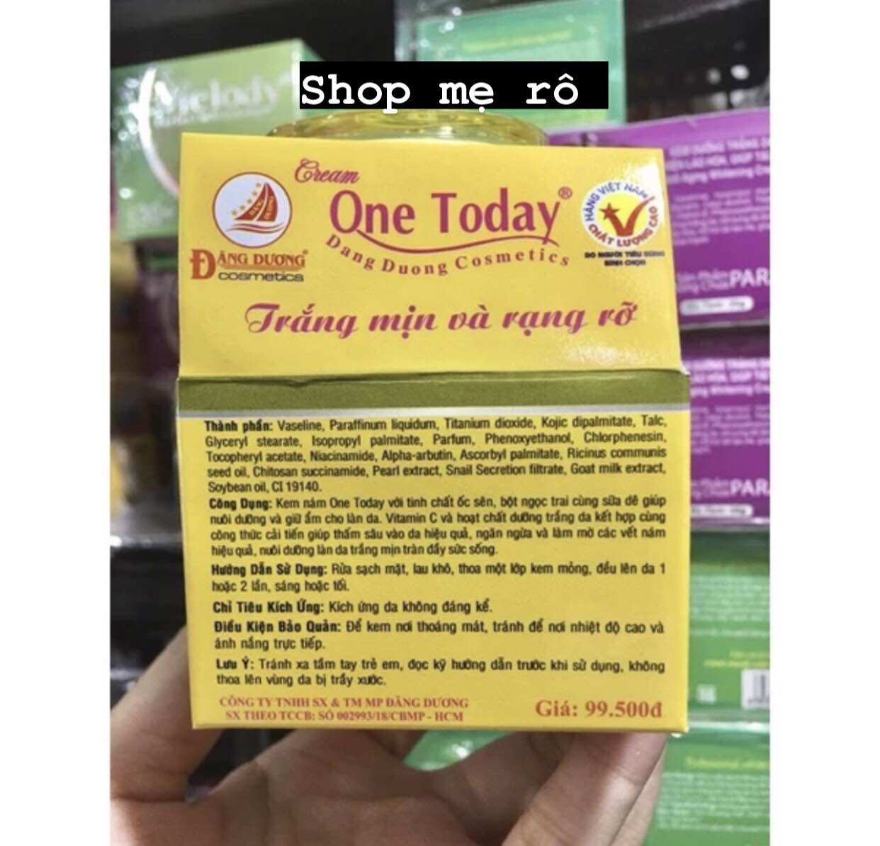 kem ốc sên one today hết nám hủ 8g